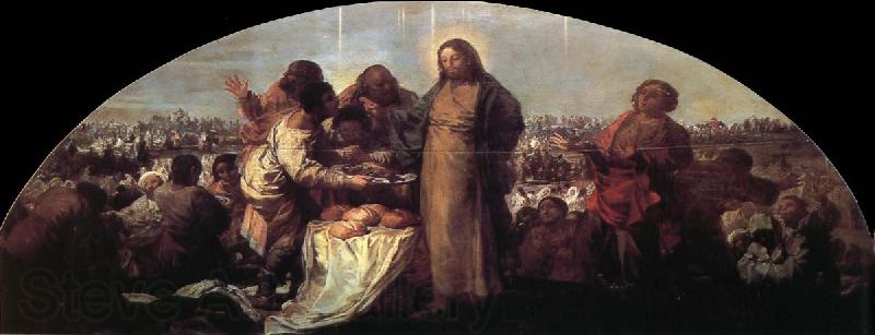 Francisco Goya Miracle of the Loaves and Fishes France oil painting art
